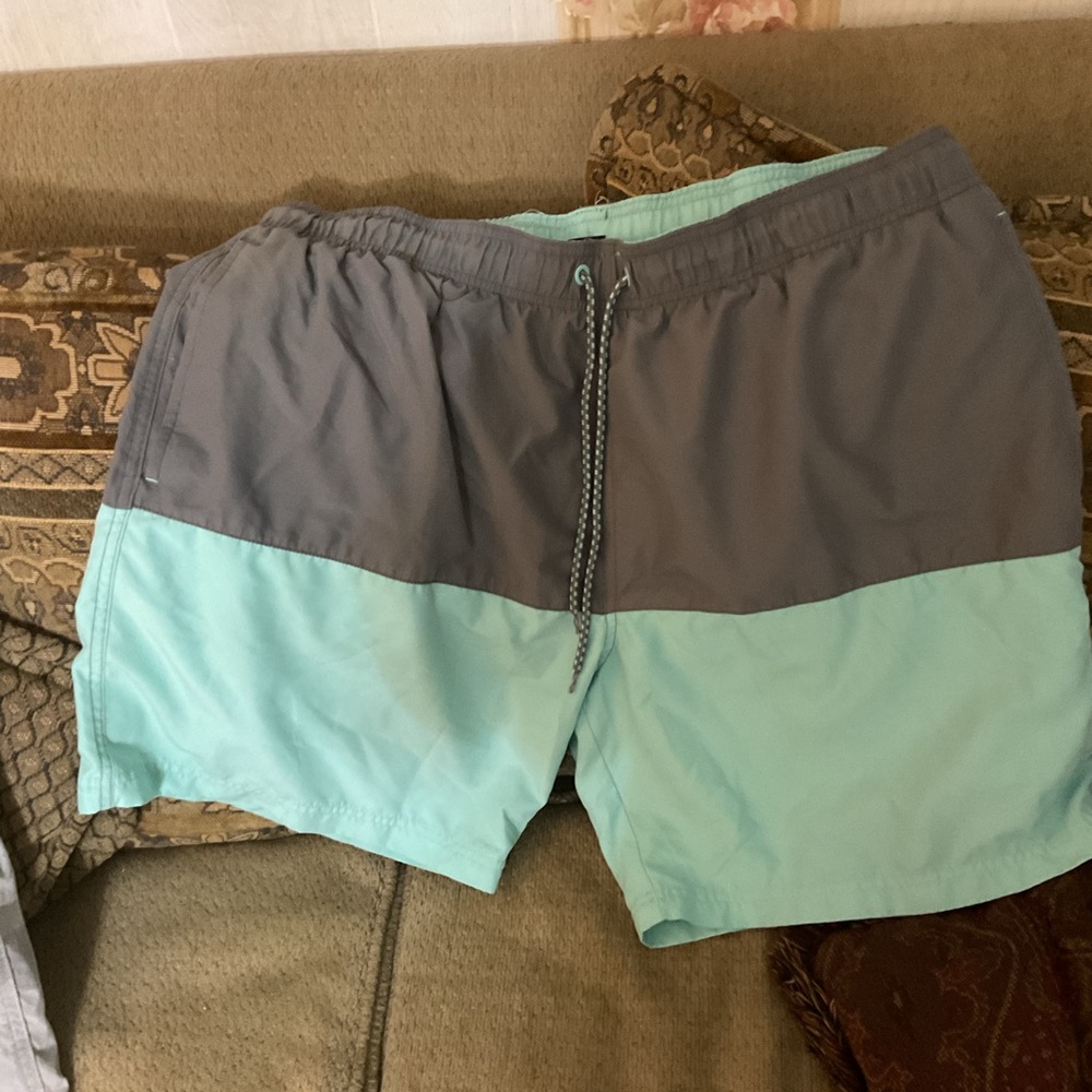 George Above The Knee Casual Men's Swim Shorts Trunks Color Block Sz  XL (40-42)